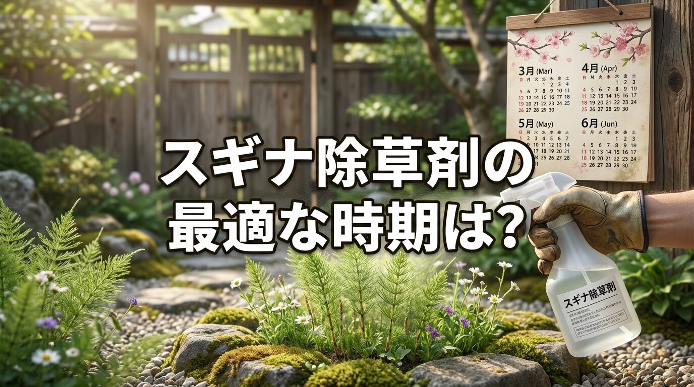 スギナ除草剤の最適な時期は?