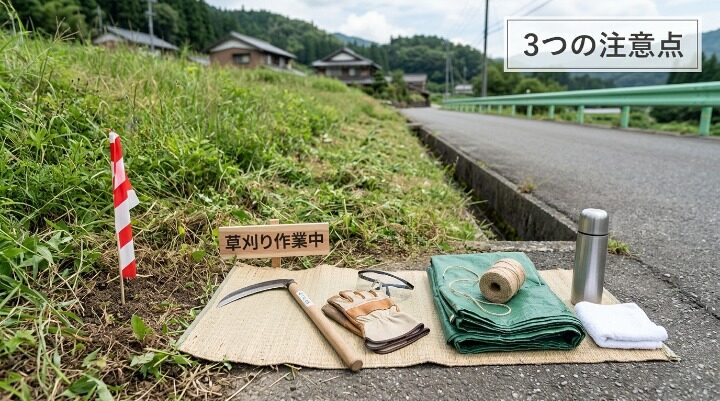 草刈り作業で守るべき3つの注意点