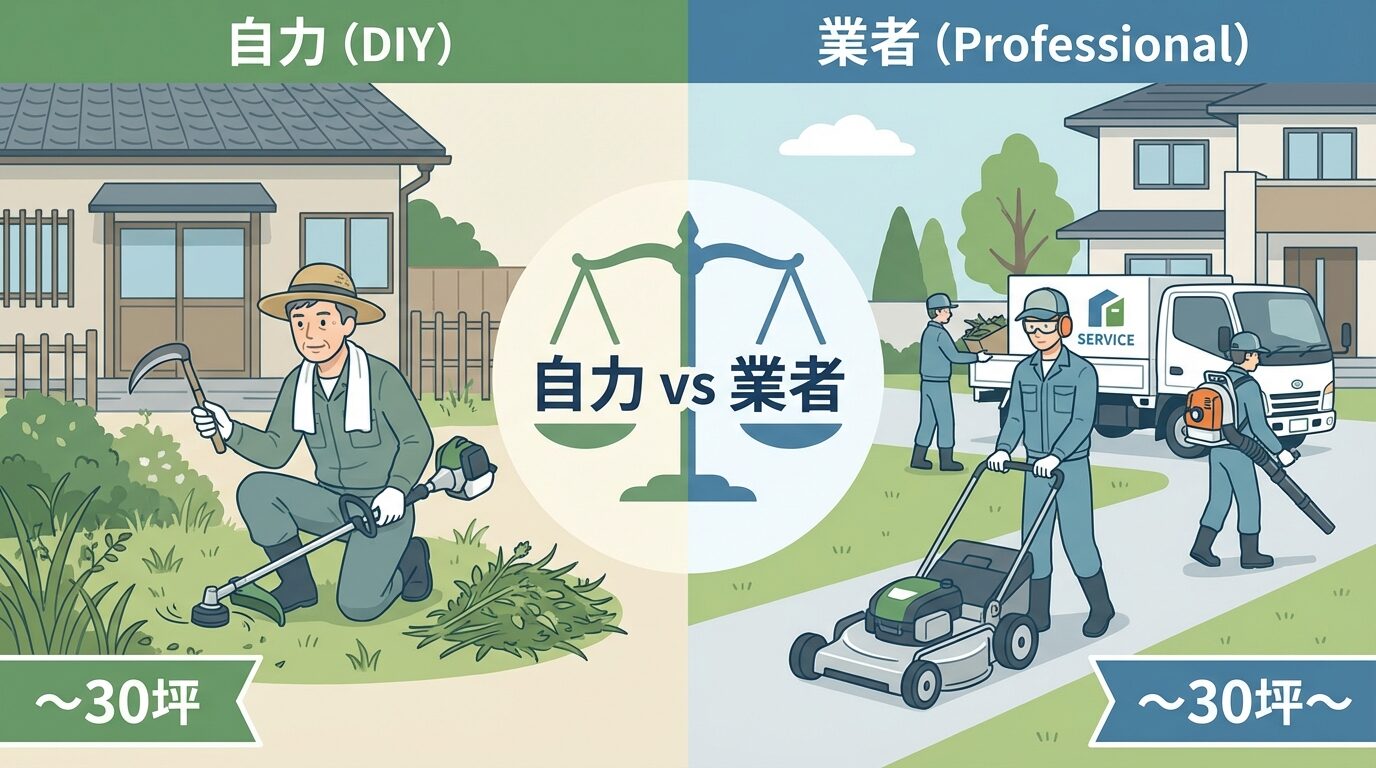 自力で対処するか業者に頼むかの判断基準