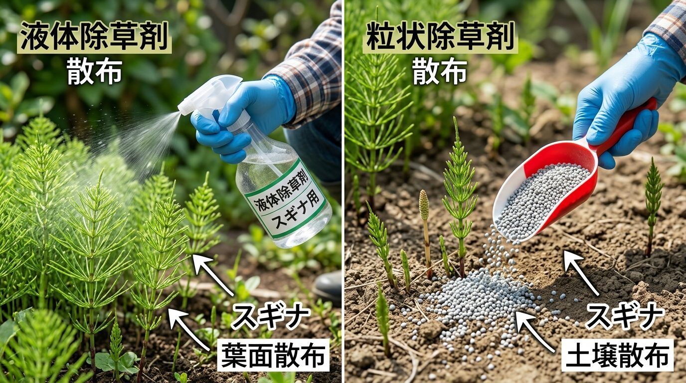 タイプ別おすすめ除草剤と選び方