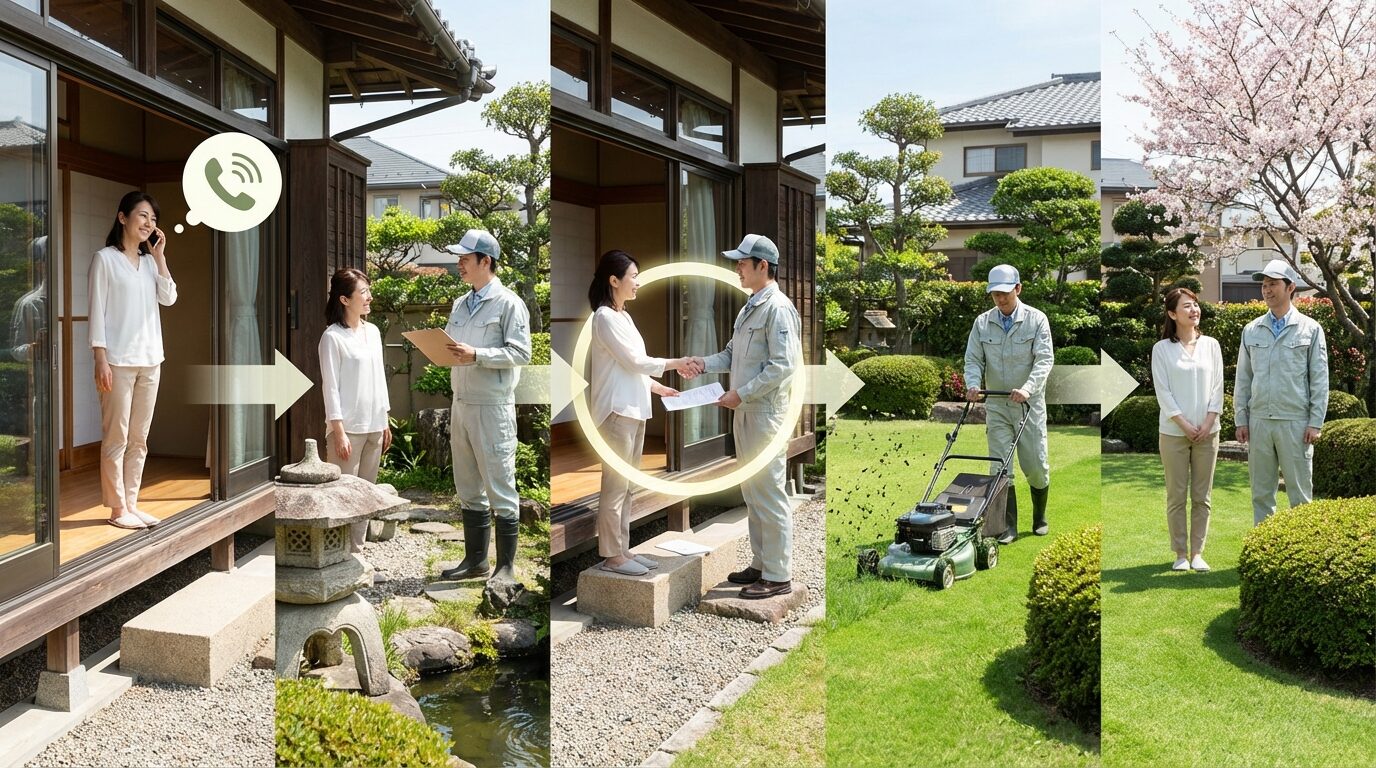 見積もりから作業完了までの流れ
