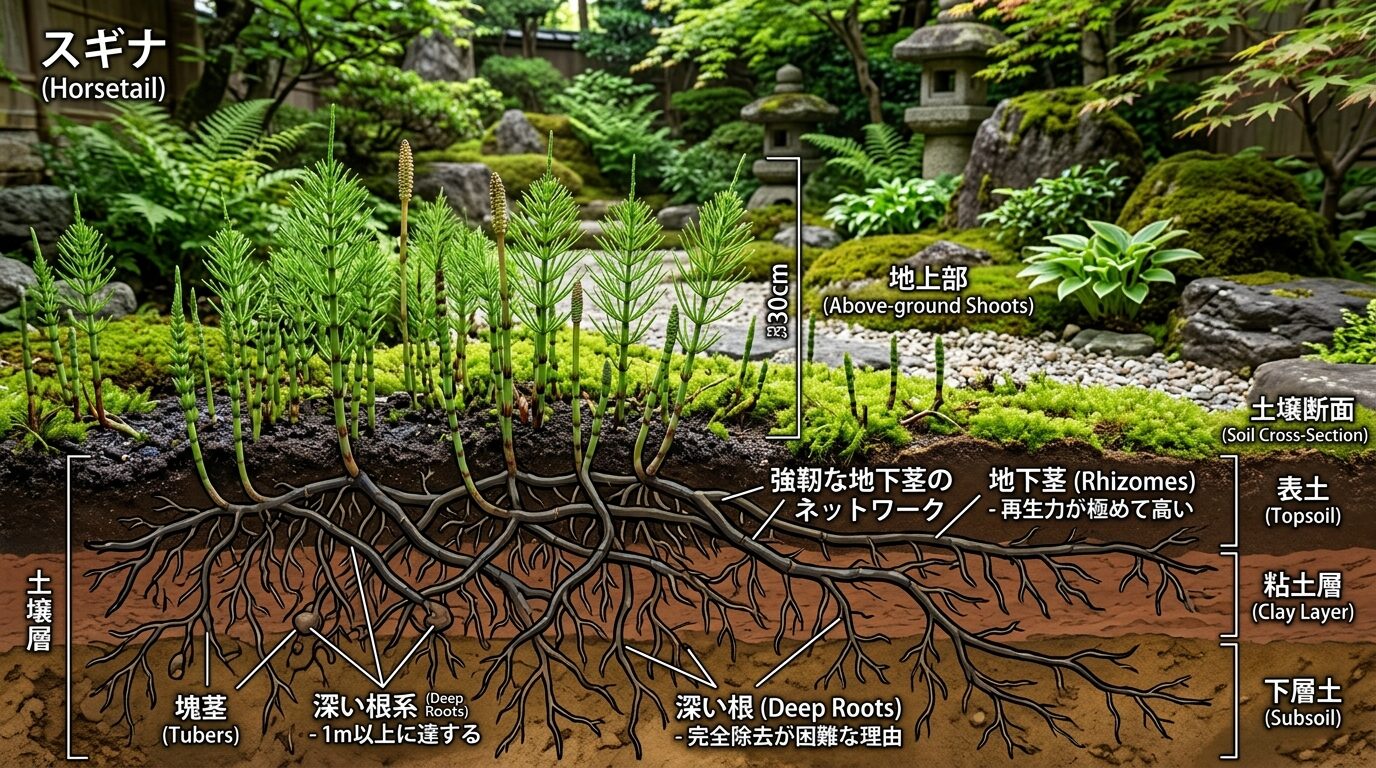 「石灰でスギナが消える」は間違い？誤解を正す