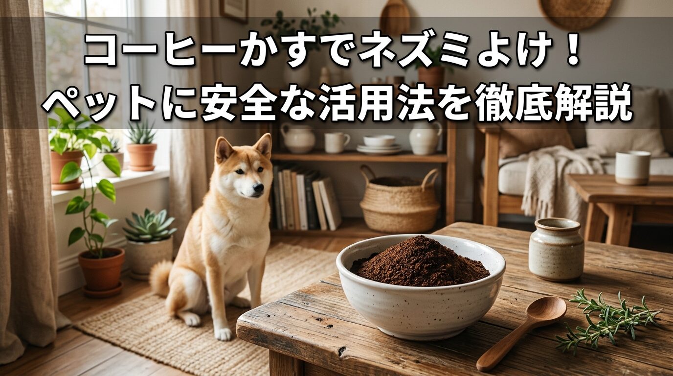 コーヒーかすでネズミよけ