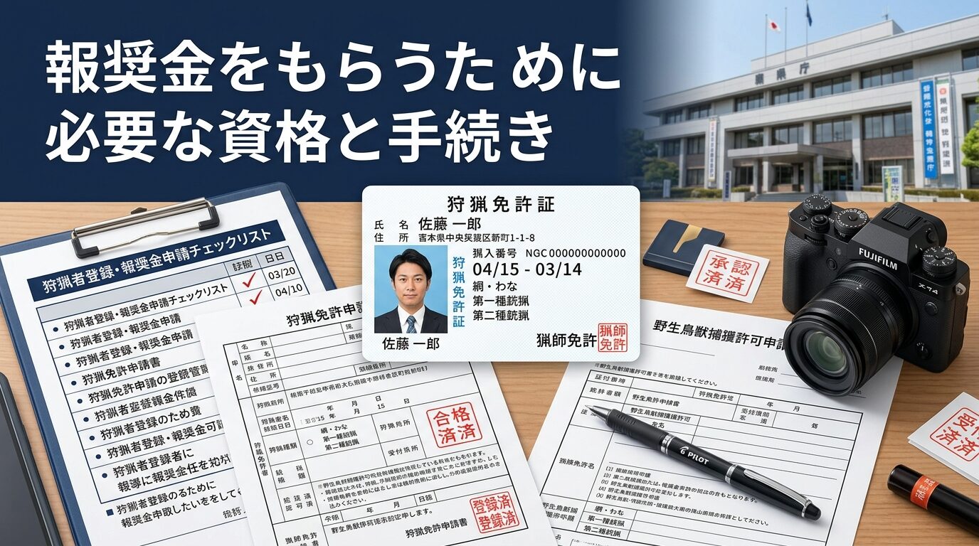 報奨金をもらうために必要な資格と手続き