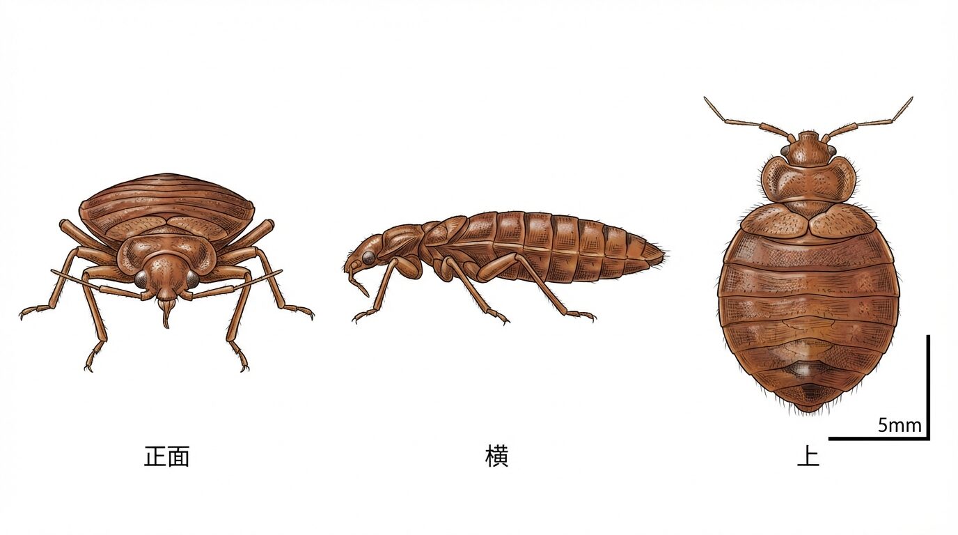 トコジラミの見た目と特徴を押さえよう