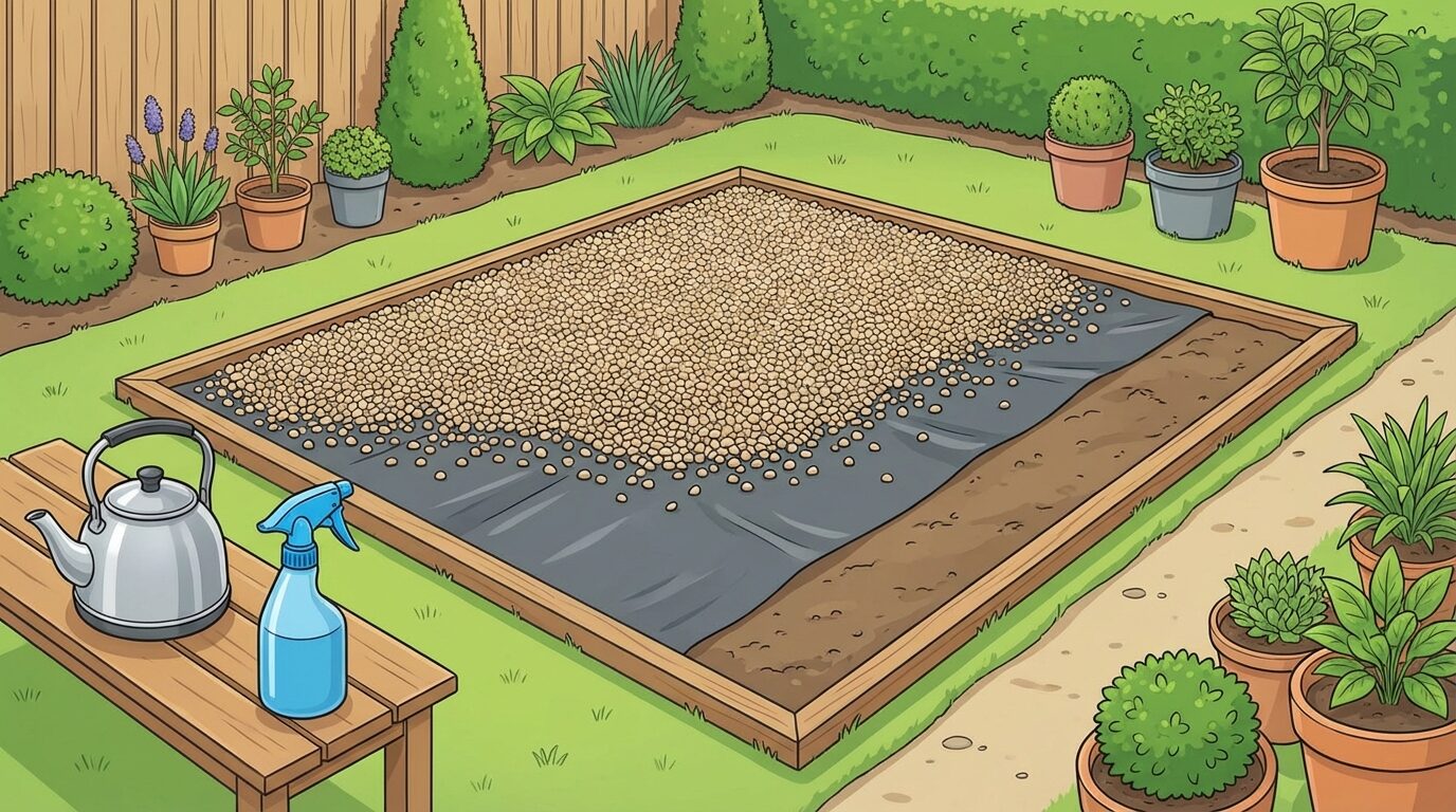 熱湯・酢と組み合わせたい長期的な雑草対策