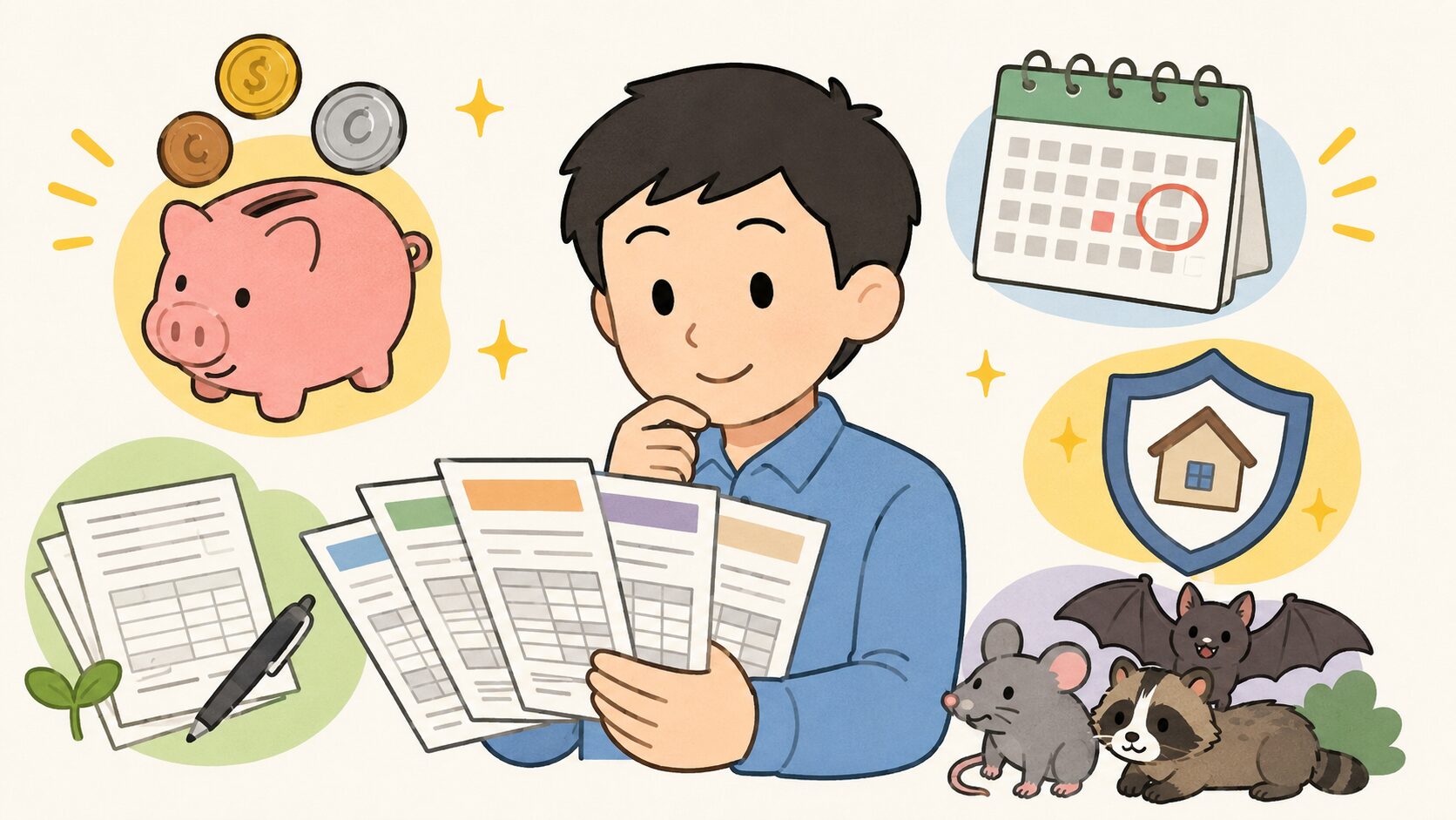 相見積もりで害獣駆除の費用を抑える方法