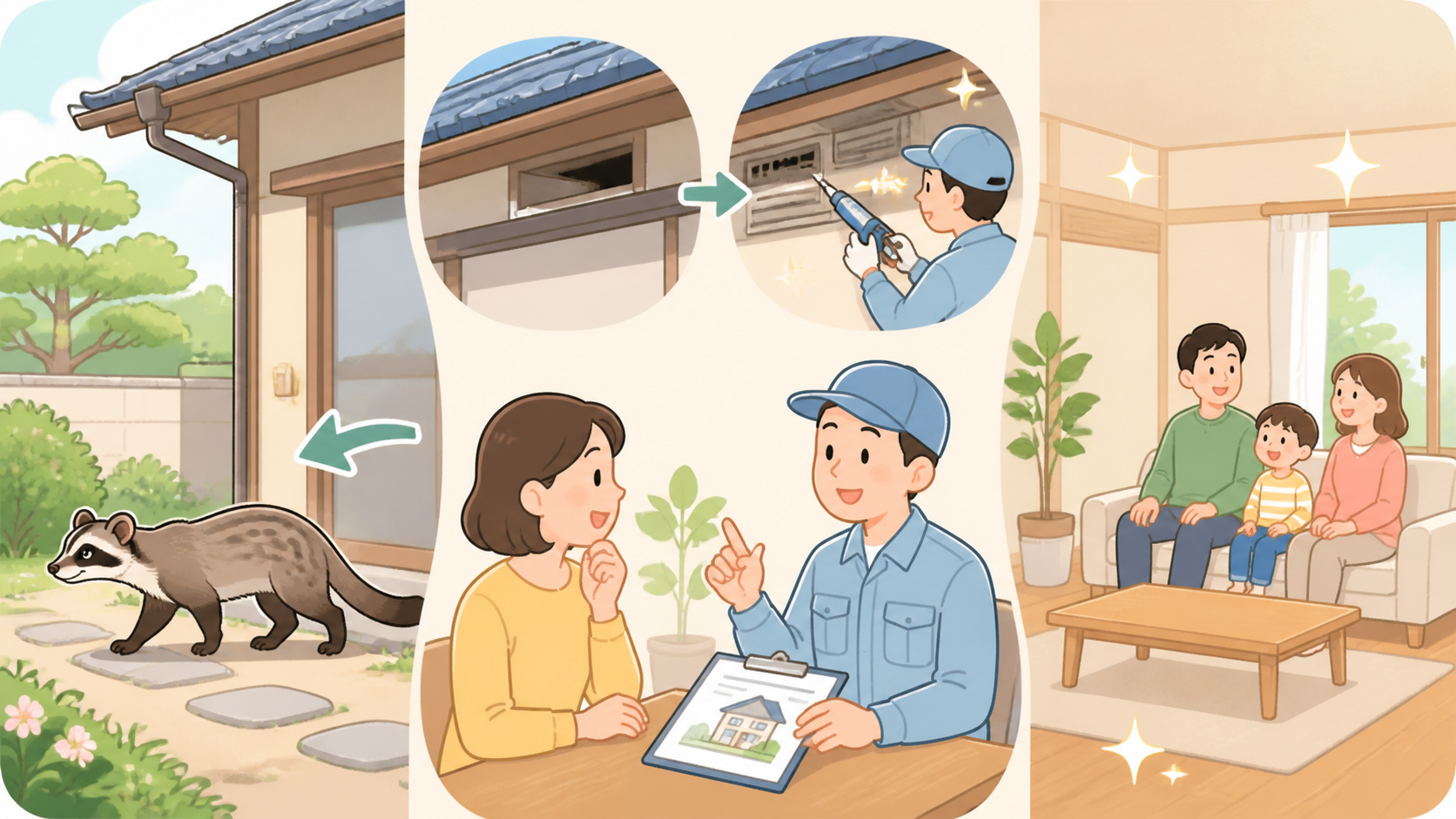 まとめを示すイラスト