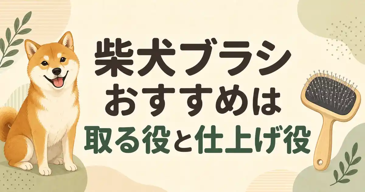 柴犬ブラシ、おすすめは取る役と仕上げ役