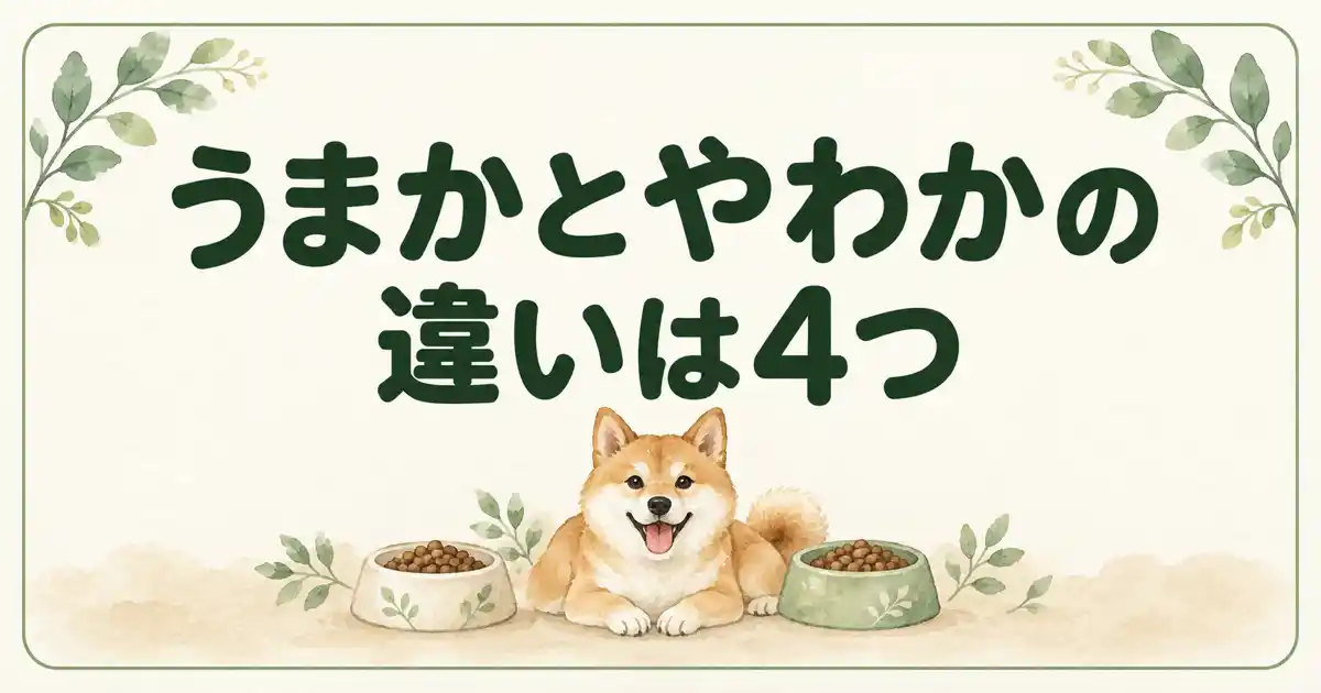 うまかとやわかの違いは4つ