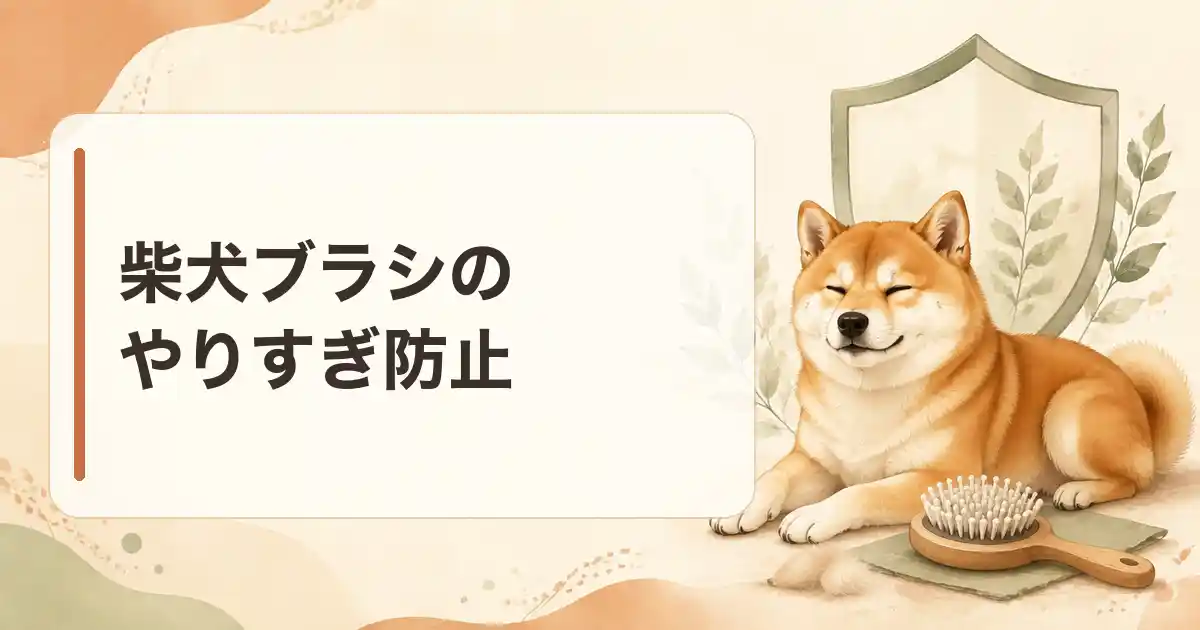 柴犬ブラシのやりすぎ防止