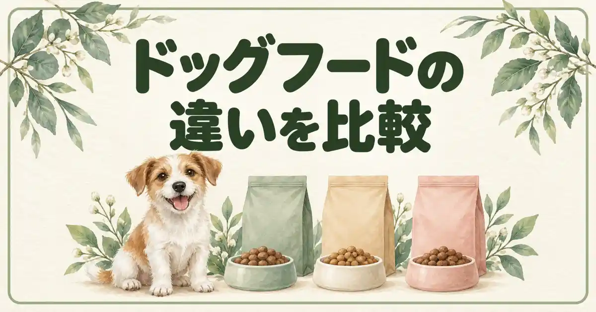 ドッグフードの違いを比較