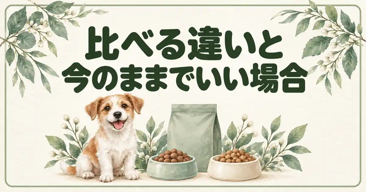 比べる違いと今のままでいい場合