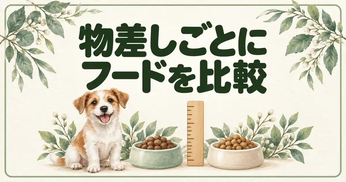 物差しごとにフードを比較