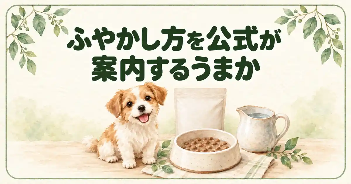 ふやかし方を公式が案内するうまか
