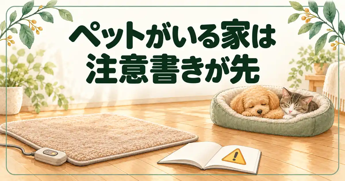 ペットがいる家は注意書きが先