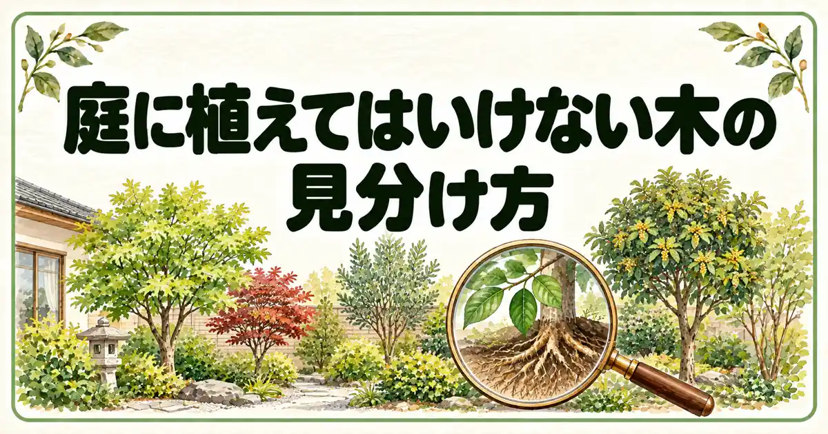 庭に植えてはいけない木の見分け方