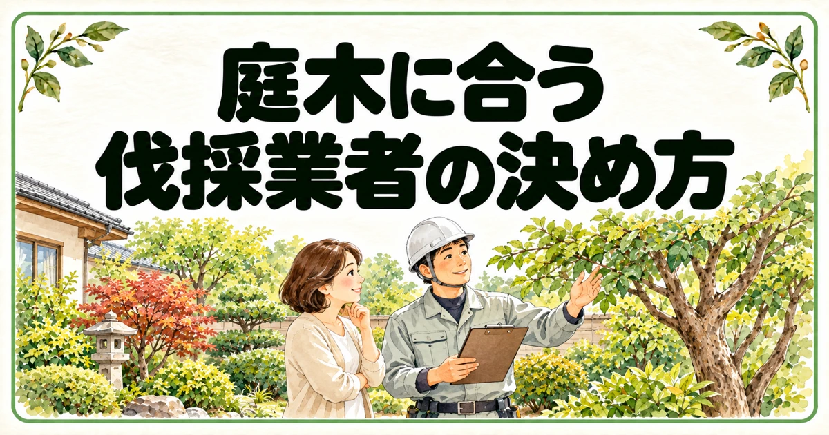 庭木に合う伐採業者の決め方