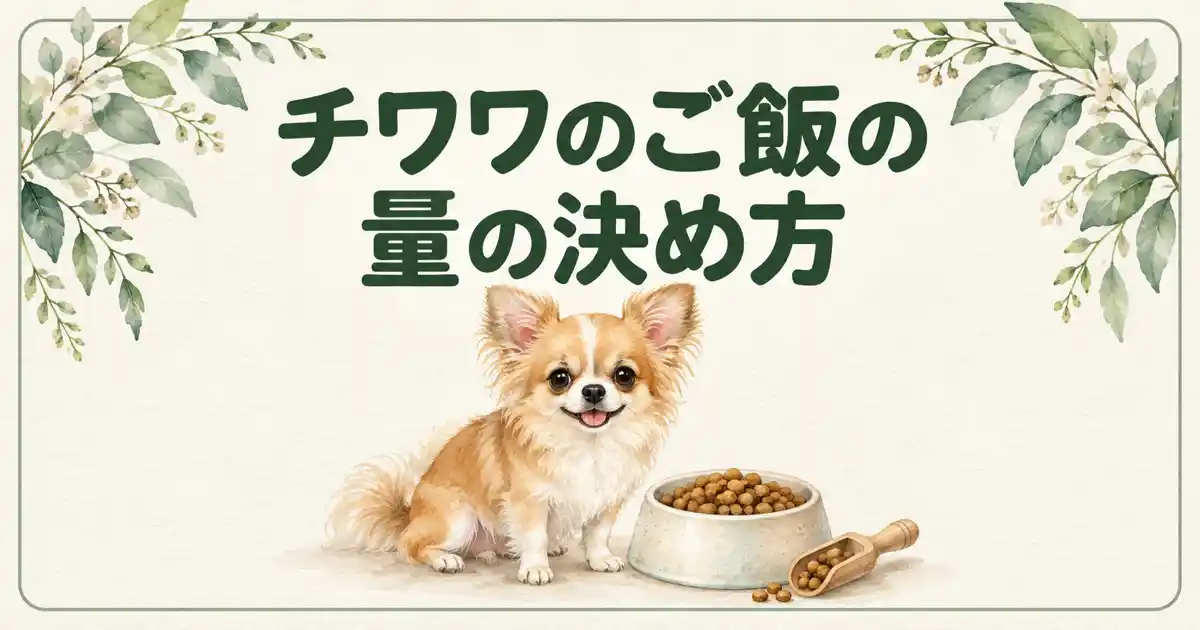 チワワのご飯の量の決め方