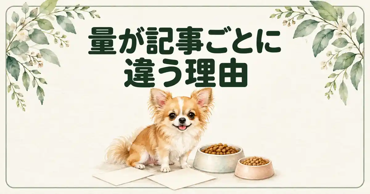 量が記事ごとに違う理由