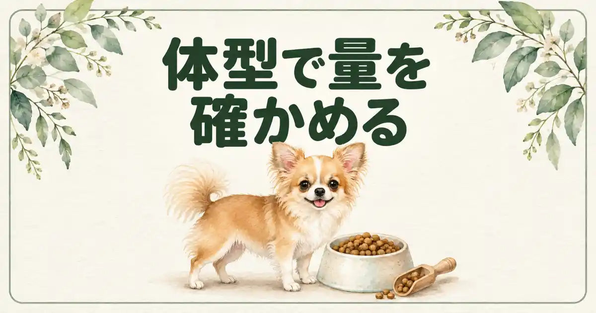 体型で量を確かめる