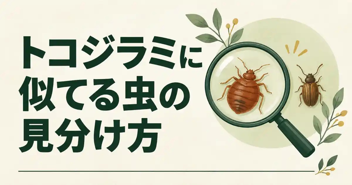 トコジラミに似てる虫の見分け方
