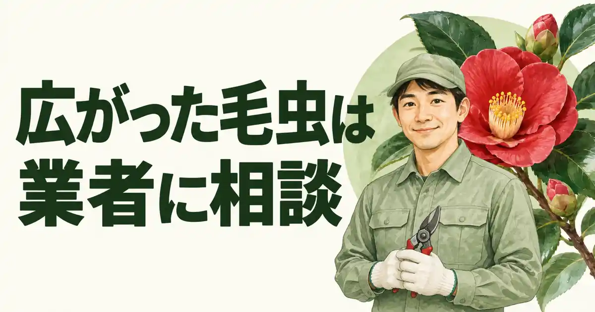 広がった毛虫は業者に相談