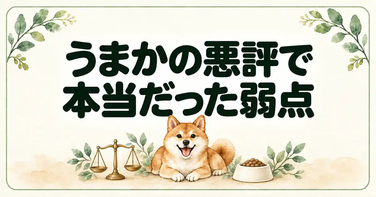 うまかの悪評で本当だった弱点