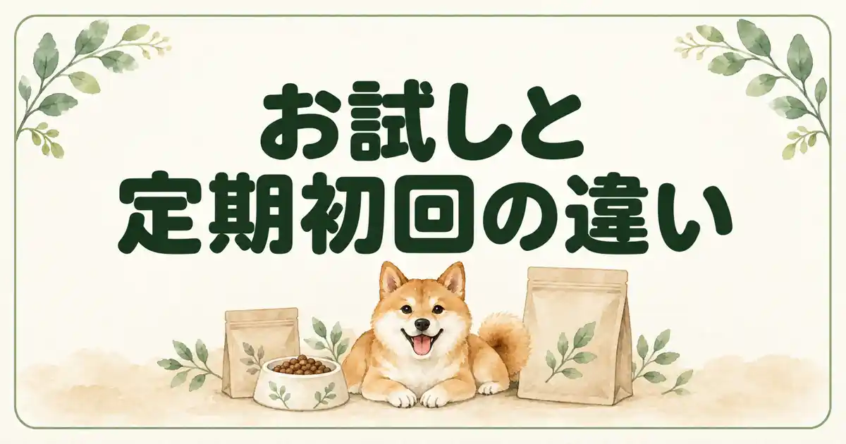 お試しと定期初回の違い