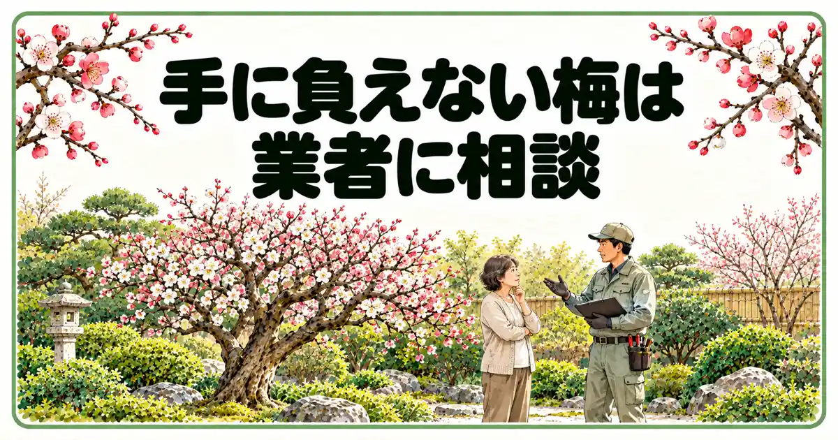 手に負えない梅は業者に相談